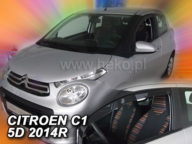 ΑΝΕΜΟΘΡΑΥΣΤΕΣ ΓΙΑ CITROEN C1 (2005-2014) 5 ΠΟΡΤΕΣ - 2ΤΕΜ. ΕΜΠΡΟΣΘΙΟΙ