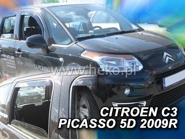 ΑΝΕΜΟΘΡΑΥΣΤΕΣ ΓΙΑ CITROEN C3 PICASSO (2009+) 5 ΘΥΡΕΣ - 4 ΤΕΜ. ΕΜΠΡΟΣ ΚΑΙ ΠΙΣΩ
