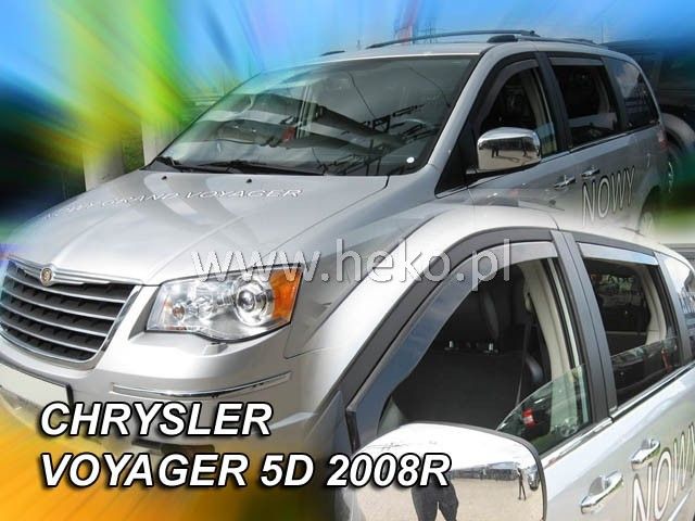 Deflectoare de vânt pentru CHRYSLER VOYAGER GRAND / LANCIA VOYAGER (2008+) 5 uși - 4 buc. față și spate