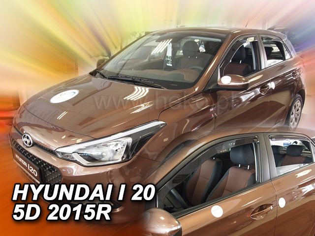 Deflectoare pentru HYUNDAI i20 (2015-2019) 5 uși - 4buc. față și spate