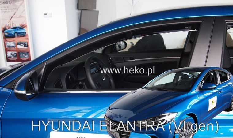 DEFLECTOARE VÂNT PENTRU HYUNDAI ELANTRA (2016+) SEDAN - 2 BUC. FAȚĂ