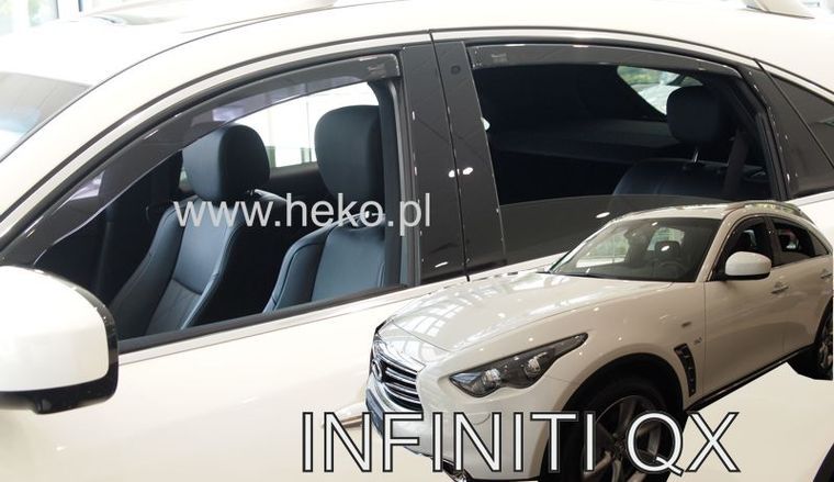 Ανεμοθραύστες για INFINITI FX/QX (2008+) 5 θυρών - 4τμχ εμπρός και πίσω