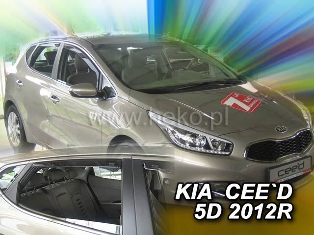 Deflectoare de vânt pentru KIA CEED (2012+) 5 uși - 4buc. față și spate
