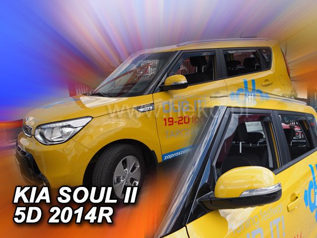 Deflectoare de vânt pentru KIA SOUL (2014+) 5 uși - 4 buc. față și spate