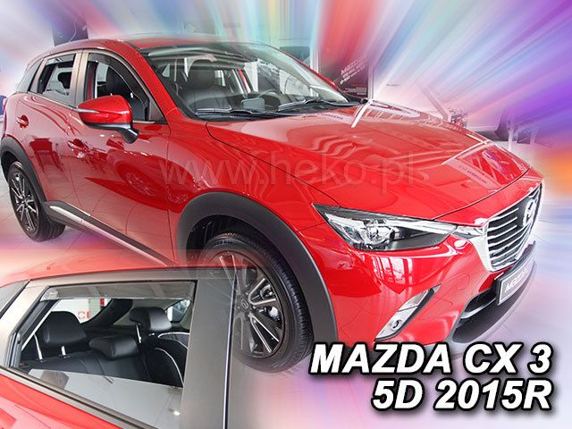 Deflectoare de vânt pentru MAZDA CX 3 (2015+) 5 uși - 4buc. față și spate