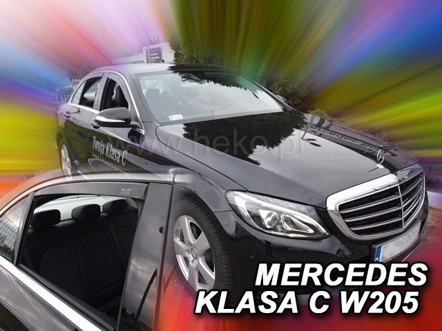 Ανεμοθραύστες για MERCEDES C-Class W205 (2015-2021) Sedan - 4 τεμ. εμπρός και πίσω