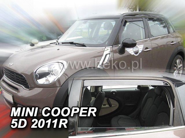 Ανεμοθραύστες για MINI COOPER / MINI COUNTRYMAN (2011+) 5 πόρτες - 4 τεμάχια εμπρός και πίσω
