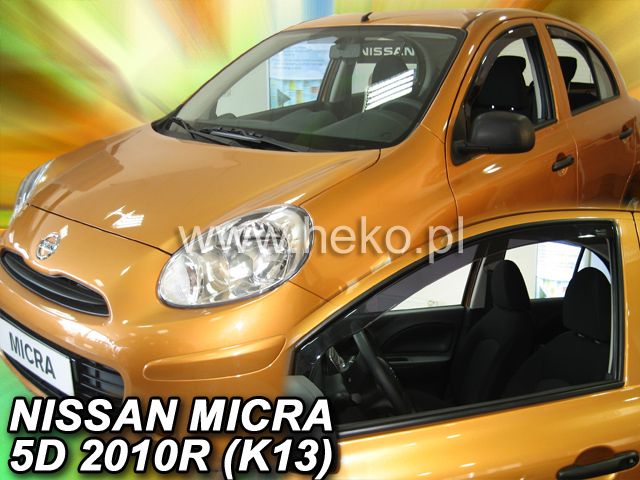 Deflectoare pentru NISSAN MICRA (2010+) 5 uși - 4buc. față și spate