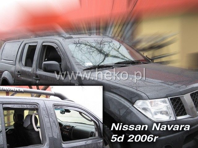Deflectoare de vânt pentru NISSAN NAVARA / PICK UP (2005-2014) 4 uși - 2 bucăți față
