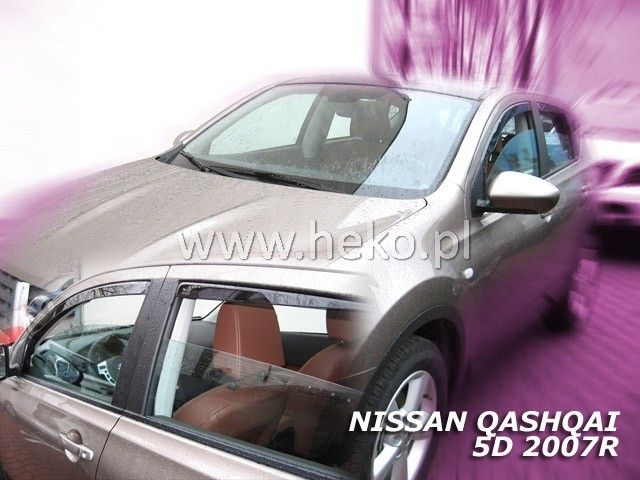 Ανεμοθραύστες για NISSAN QASHQAI (2007-2013) 5 θύρες - 4 τεμ. εμπρός και πίσω