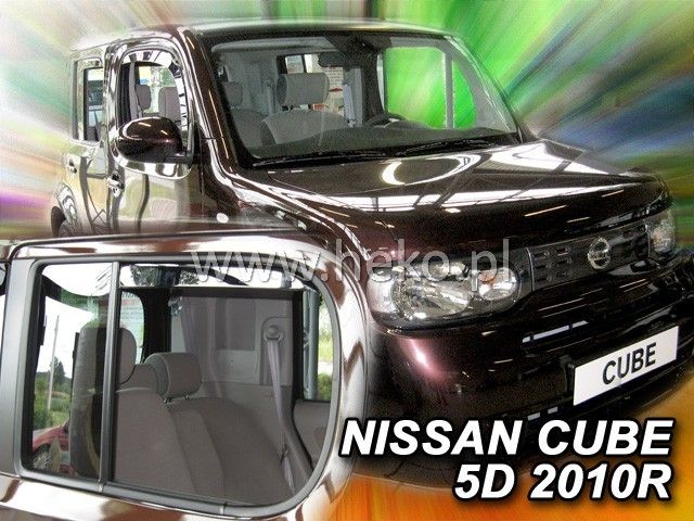 Ανεμοθραύστες για NISSAN CUBE (2010+) 5 θύρες - 4 τεμάχια εμπρός και πίσω
