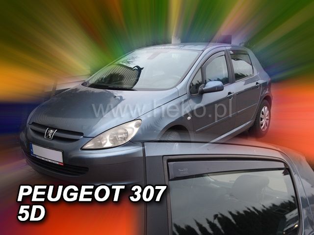 Deflectoare de vânt pentru PEUGEOT 307 (2001+) Combi - 4 buc. față și spate