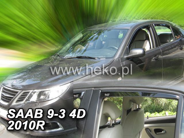 Deflectoare de vânt pentru SAAB 9-3 (2002-2012) Sedan - 4 bucăți față și spate