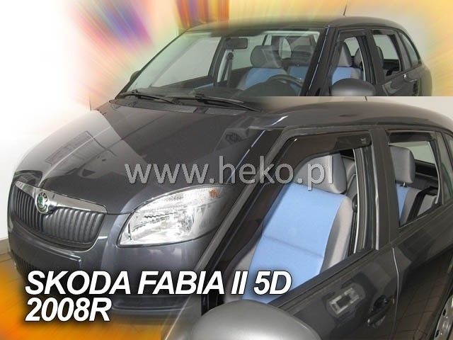 Ανεμοθραύστες για SKODA FABIA (2008-2015) Combi - 4τμχ. εμπρός και πίσω