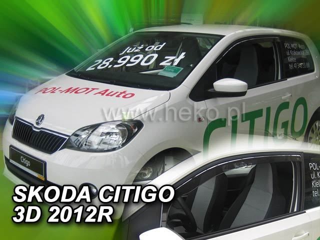 ΑΝΕΜΟΘΡΑΥΣΤΕΣ ΓΙΑ SKODA CITIGO / VW UP (2012+) 3 ΘΥΡΕΣ