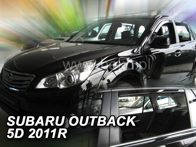 Deflectoare de vânt pentru SUBARU OUTBACK (2009-2014) - 4 buc. față și spate