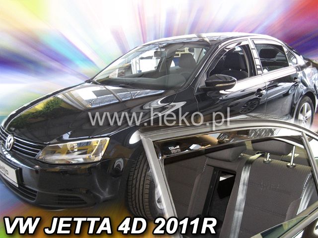 Deflectoare de vânt pentru VW JETTA (2011+) Sedan - 4 bucăți față și spate