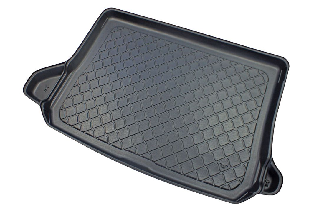 Гумирана стелка за багажник за Audi Q2 (GA) (2016+) - on adjustable boot floor in upper position (flat loading threshold); wings removable