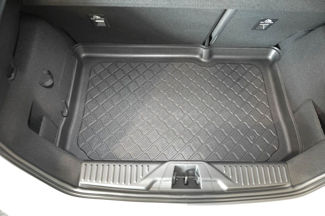 Covoraș de cauciuc portbagaj pentru Ford Fiesta VIII (2017+) Hatchback 5d - portbagaj inferior; fără podea portbagaj reglabilă pe înălțime
