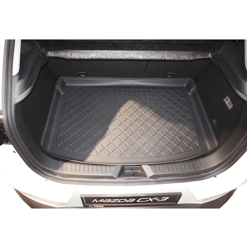 Гумирана стелка за багажник за Mazda CX3 (2015+) for upper (also with subwoofer) and lower (only without subwoofer) position of height adjustable boot floor