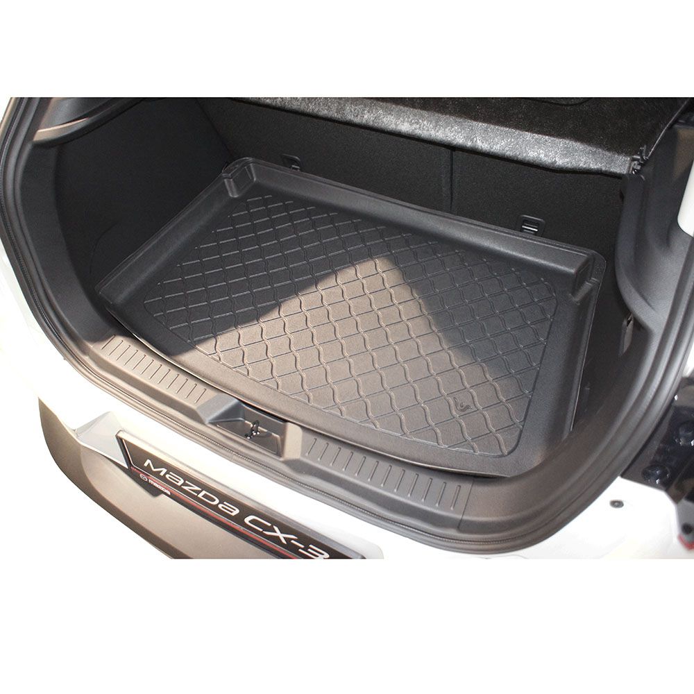 Гумирана стелка за багажник за Mazda CX3 (2015+) for upper (also with subwoofer) and lower (only without subwoofer) position of height adjustable boot floor