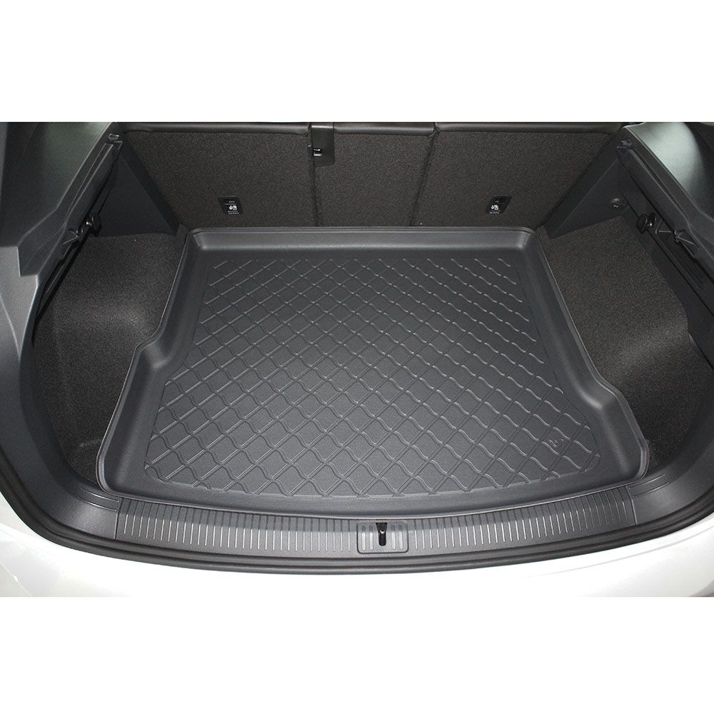 Covoraș cauciucat portbagaj pentru Volkswagen Tiguan II (2016+) portbagaj superior (prag de încărcare plat); podea portbagaj reglabilă în poziția superioară, cu excepția eHybrid