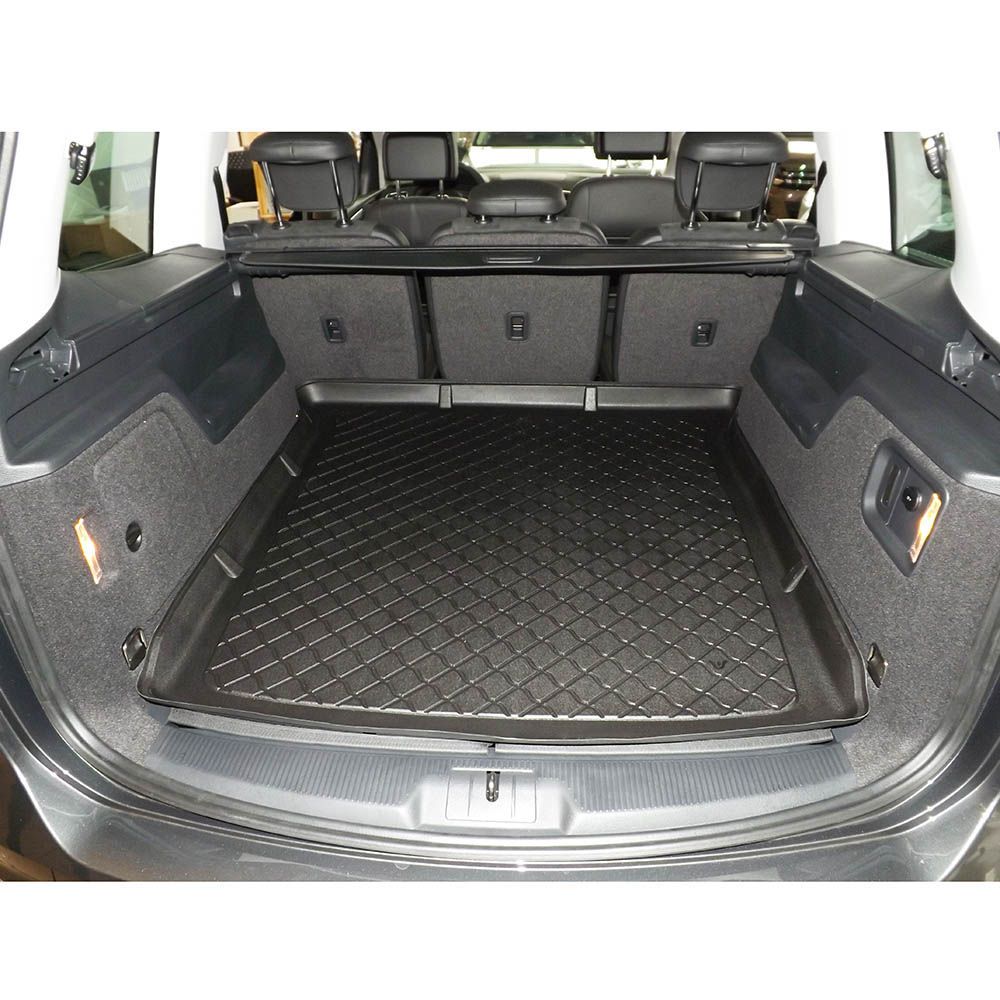 Λαστιχένιο πατάκι πορτμπαγκάζ για Volkswagen Sharan II (2010+) / Seat Alhambra II (2010+) 7 θέσεων; 3η σειρά καθισμάτων αναδιπλωμένη