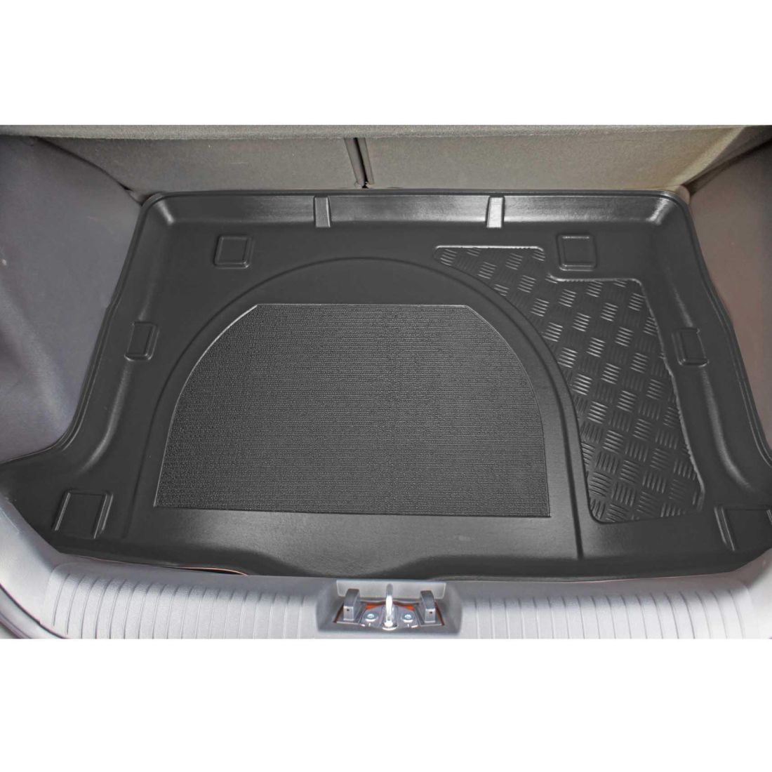 Tavă portbagaj pentru Hyundai Veloster CP/3 (2011+) cu/fără subwoofer detașabil pe partea stângă