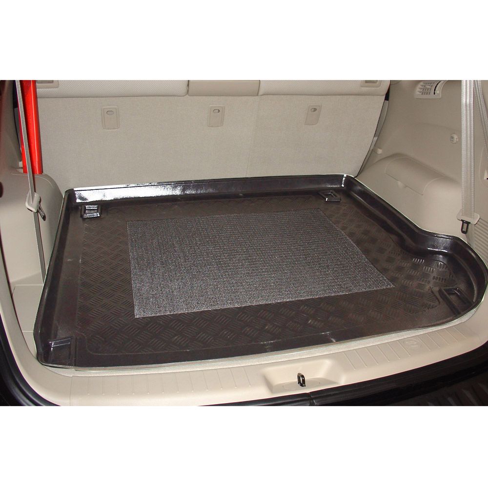 Ποιοτικό ταπέτο πορτμπαγκάζ για Hyundai Santa Fe CM (2006-2012) 7 θέσεις, με την 3η σειρά καθισμάτων αναδιπλωμένη