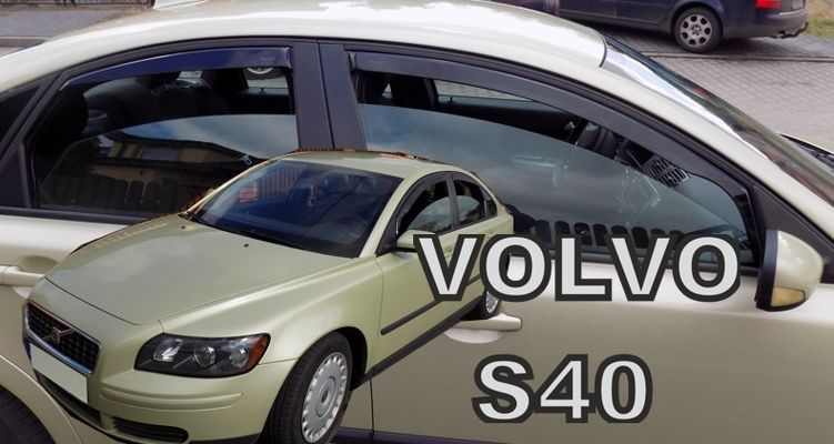 Deflectoare de vânt pentru VOLVO S40 (2004-2012) Sedan - 4 buc. față și spate