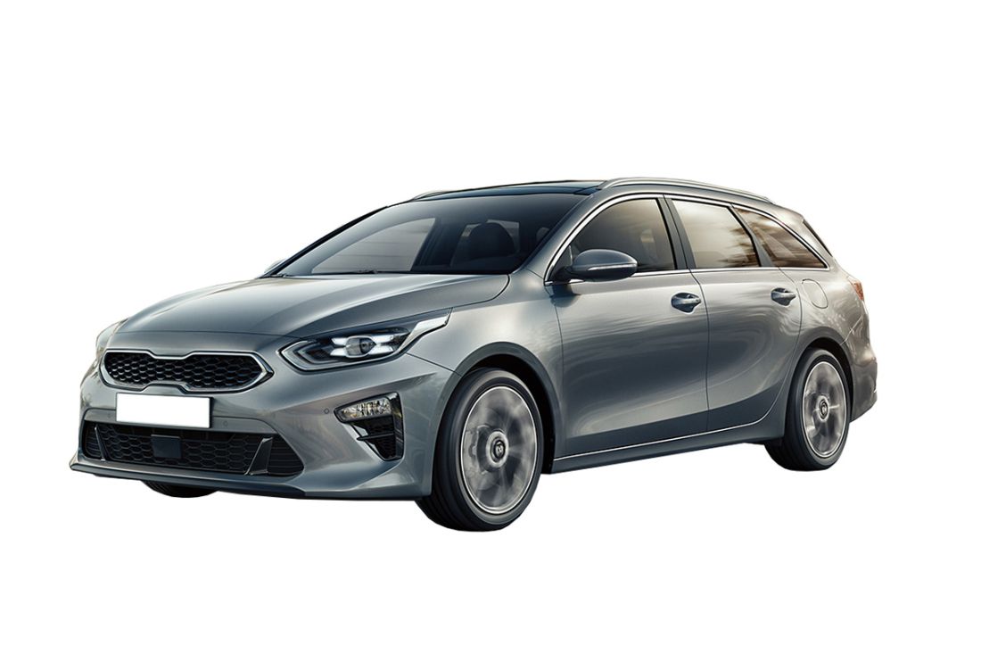 Covoraș de portbagaj cauciucat pentru Kia Ceed SW (2018+) Combi, inclusiv modele cu sistem de fixare pe șine, cu / fără subwoofer; aripă dreapta detașabilă
