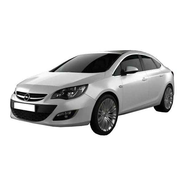 Λαστιχένιο πατάκι πορτμπαγκάζ για Opel Astra J (2012+) Sedan με ρεζέρβα μικρού μεγέθους