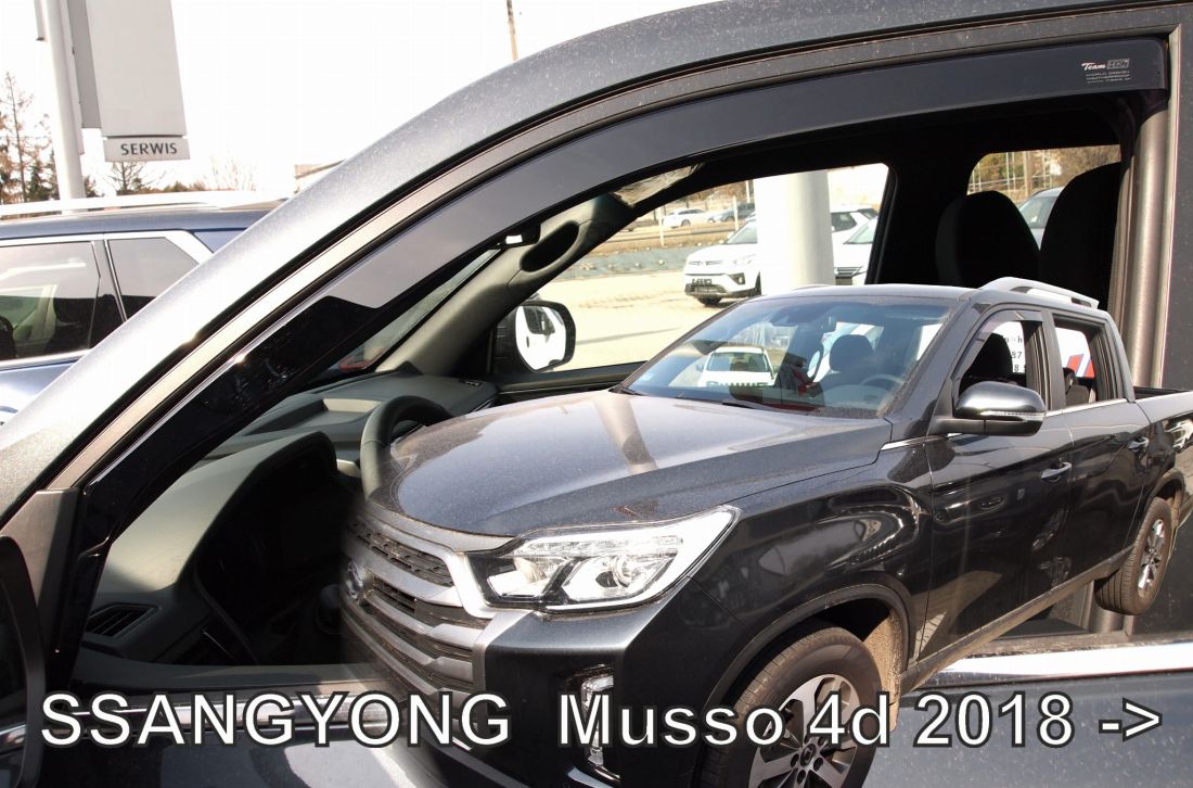 Deflectoare pentru Ssangyong Musso (2018+) 4 uși - 2 buc. față