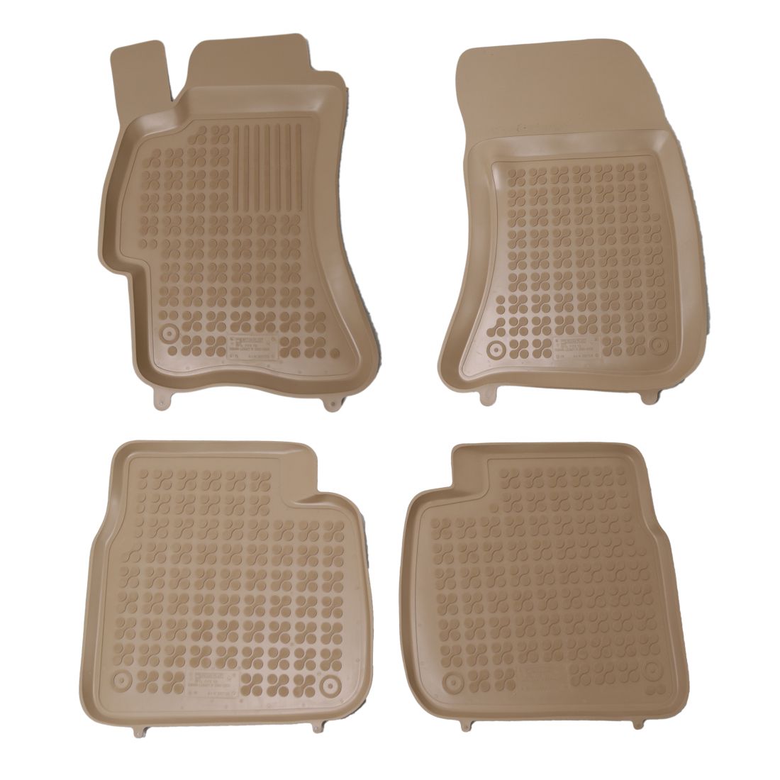 Λαστιχένια πατάκια για Subaru Impreza (2007+) / Forester (2008-2013) / Legacy (2004-2009) - τύπου "λεκάνη" μπεζ
