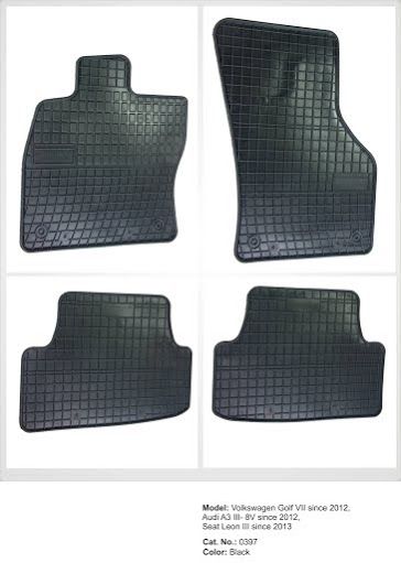Πολωνικά λαστιχένια πατάκια για Volkswagen Golf 7 / Audi A3 / Seat Leon (2012-2020) - Frogum El Toro