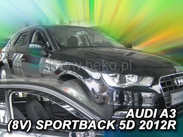 APARATORI DE VÂNT PENTRU AUDI A3 (2012-2020) 5 UȘI - 2 BUC. FAȚĂ