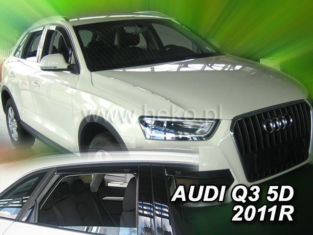 Deflectoare de vânt pentru AUDI Q3 (2011+) 4 buc. față și spate