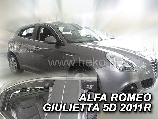 Ανεμοθραύστες για Alfa Romeo Giulietta (2010+) 5 θύρες - 4τμχ. εμπρός και πίσω