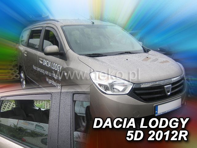 Ανεμοθραύστες για DACIA LODGY (2012+) 5 πόρτες - 4 τεμ. εμπρός και πίσω