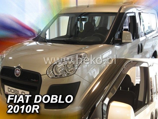 ΑΝΕΜΟΘΡΑΥΣΤΕΣ ΓΙΑ FIAT DOBLO II (2010+) / OPEL COMBO (2011+) - 2ΤΕΜ. ΕΜΠΡΟΣΘΙΟΙ