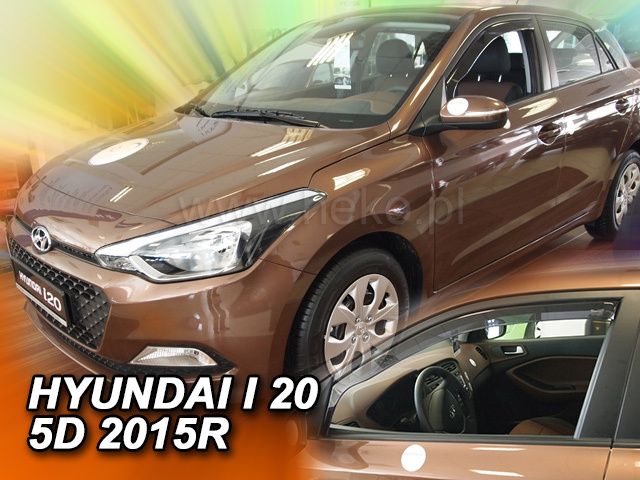 APĂRĂTOARE DE VÂNT PENTRU HYUNDAI I20 (2015-2019) 5 UȘI - 2 BUC. FAȚĂ