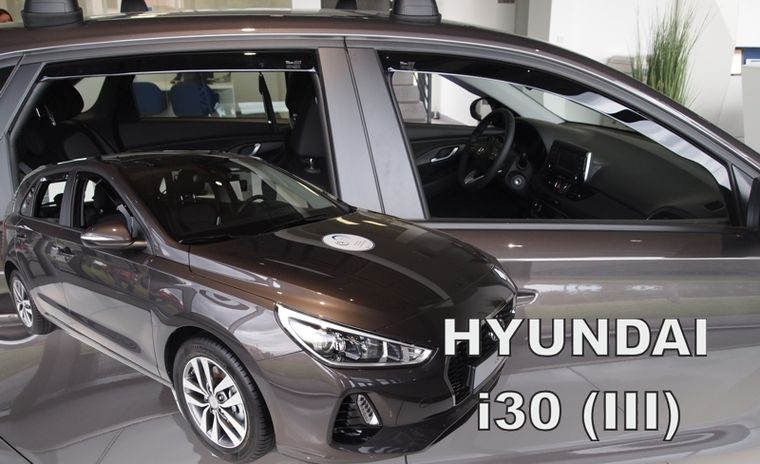 Deflectoare pentru geamuri HYUNDAI i30 (2017+) 5 uși, Combi - 4 buc. față și spate