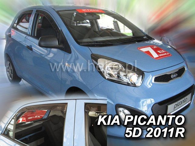 Deflectoare de vânt pentru KIA PICANTO (2011-2017) 5 uși - 4buc. față și spate