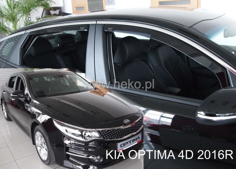 Deflectoare de vânt pentru KIA OPTIMA (2016+) Sedan - 4 bucăți față și spate