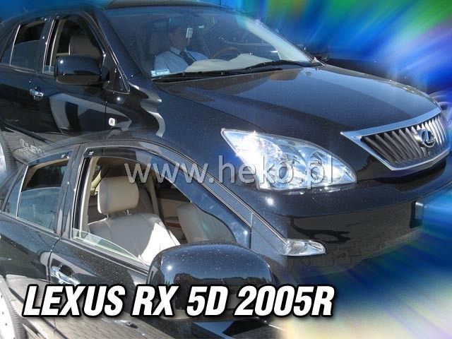 Deflectoare de vânt pentru LEXUS RX (2003-2008) 5 uși - 4 buc. față și spate