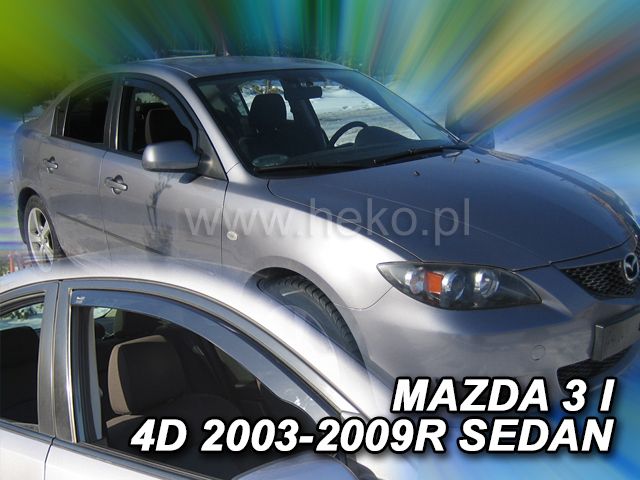 Ανεμοθραύστες για MAZDA 3 (2003-2009) 5 θυρών - 4τμχ. εμπρός και πίσω