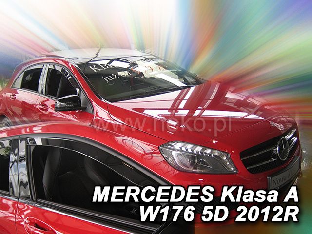 ВЕТРОБРАНИ ЗА MERCEDES A-CLASS W176 (2012+) 5 ВРАТИ - 2БР. ПРЕДНИ