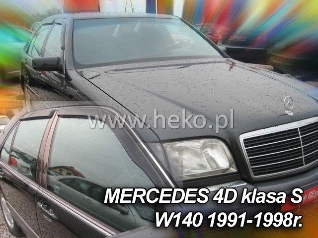 Paravânturi pentru MERCEDES S-Class W140 (1991-1998) Sedan - 4 buc. față și spate adezive