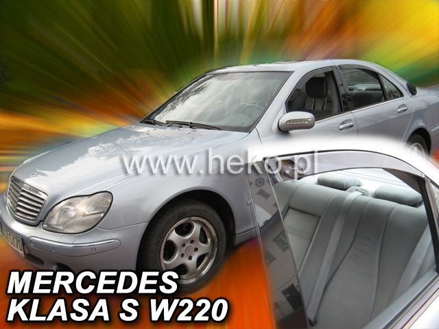 Deflectoare pentru MERCEDES S-Class W220 (1999-2005) Sedan (ampatament lung) - 4 buc. față și spate