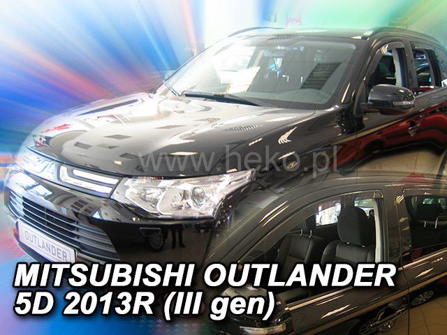 Deflectoare de vânt pentru MITSUBISHI OUTLANDER (2012+) - 4 bucăți față și spate